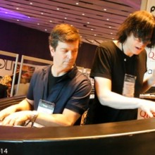 David Rosenthal, Billy Joel’s Music Director, takes PianoArc for a test drive at NAMM.